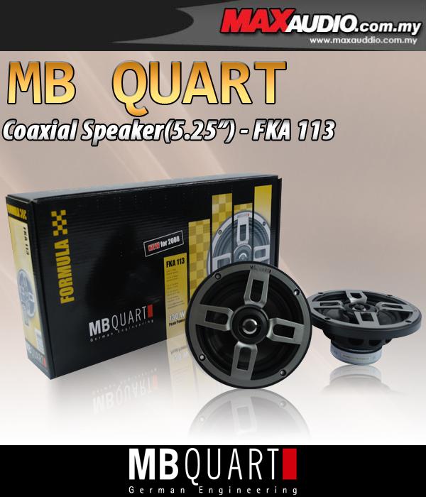 ORIGINAL MB QUART FORMULA FKA-113 5.25' 30W RMS 2-Way Coaxial Speaker