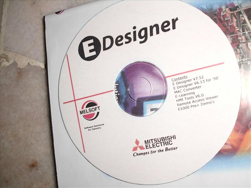 MITSUBISHI (BEIJER) HMI PROGRAMMING SOFTWARE CD E-DESIGNER V7.52