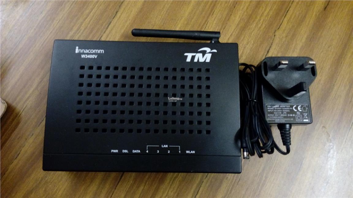 innacomm w3400v tm streamyx wifi 4 port modem router innacomm w3400v tm streamyx wifi 4 port modem router