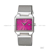 CASIO LTP-1333BD-4A STANDARD Analog rectangular date SS bracelet pink