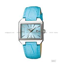 CASIO LTP-1333L-2A STANDARD Analog rectangular date leather strap blue