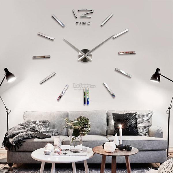 Large Diy Frameless Wall Clock 3d Mir End 8 2020 5 15 Pm