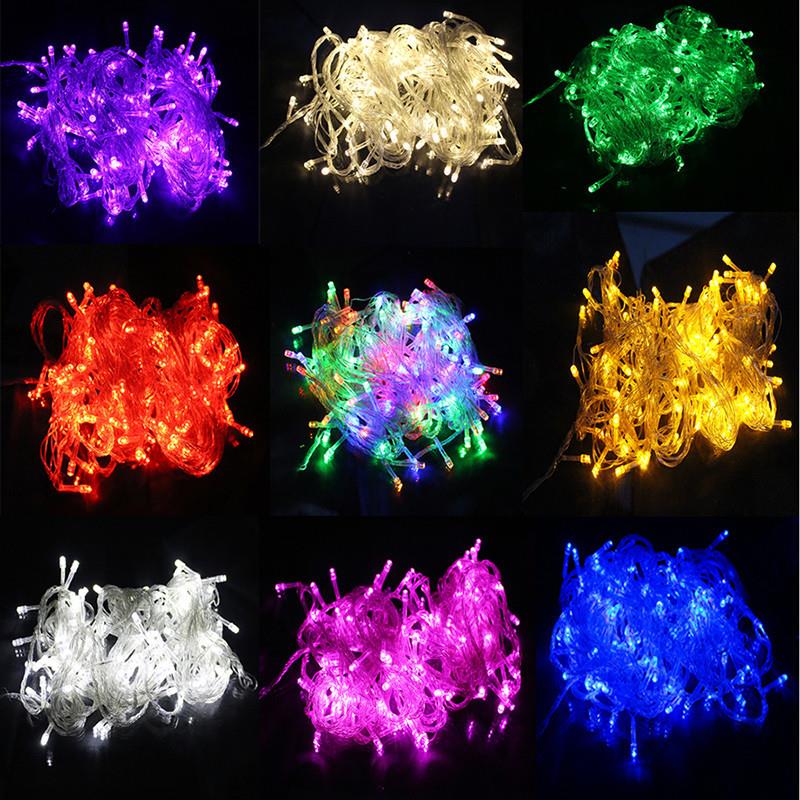 100M LED Christmas String Outdoor Light Fairy String Garland Garden
