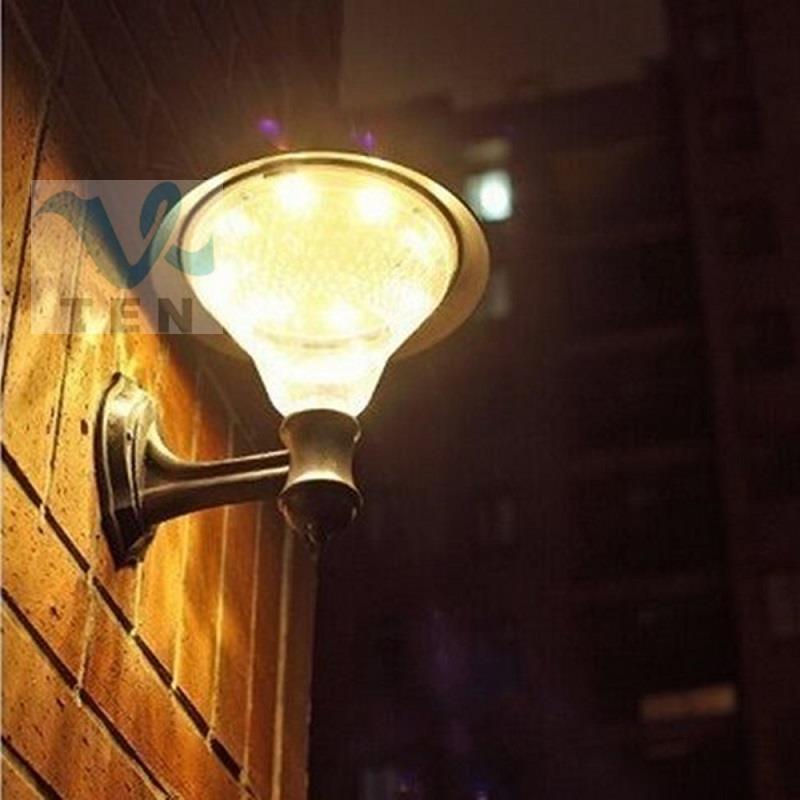 24LED Solar Wall Lamp Outdoor LED Light Super Bright Garden Warm White