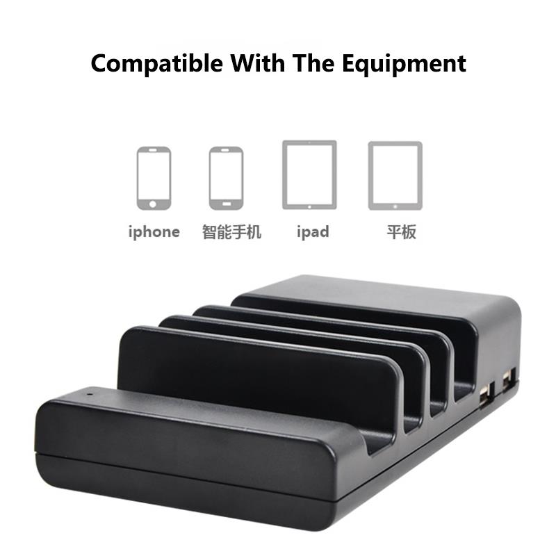 4-Port USB Charging Station Stand De (end 3/16/2018 1:15 PM) - 4-Port USB Charging Station Stand Desktop Charging Stand Organizer