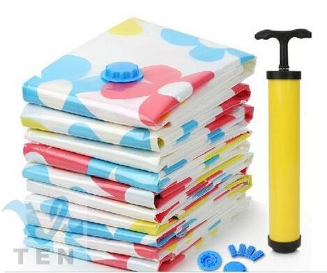 9 In 1 Vacuum Storage Bag Vacuum Compressed Bag with Hand Pump Reuse