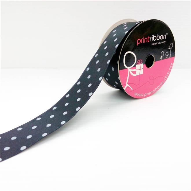 Black Polka-Dot Ribbon