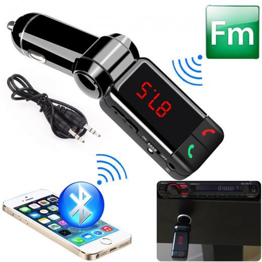 Bluetooth FM Transmitter MP3 Player With 2.1A USB Charger