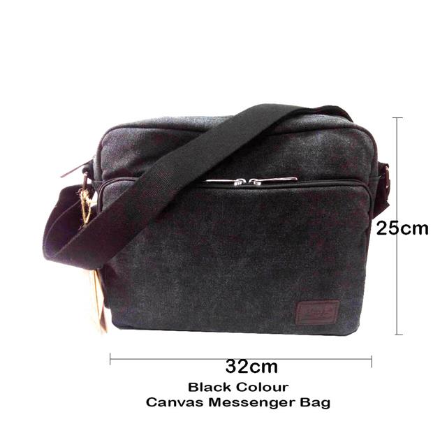 Canvas Messenger Bag / Sling Bag for Men