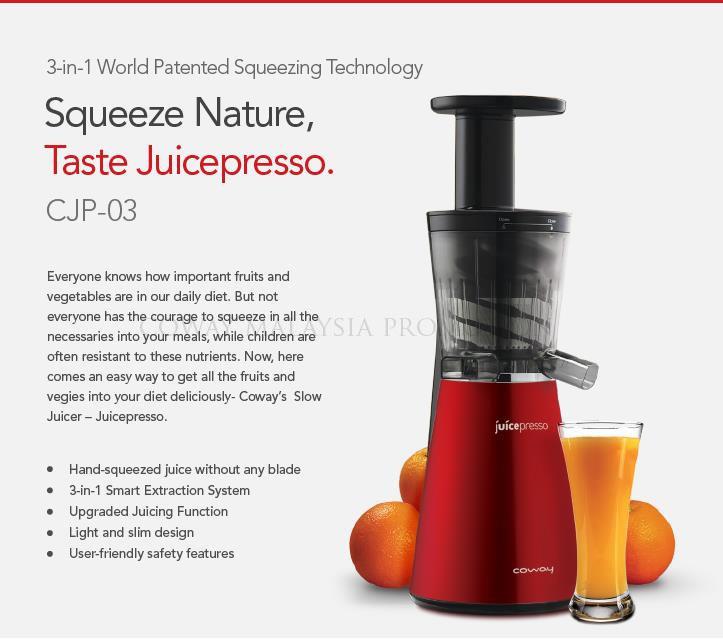 COWAY Juicepresso CJP-03 (end 11/24/2016 4:15 PM)
