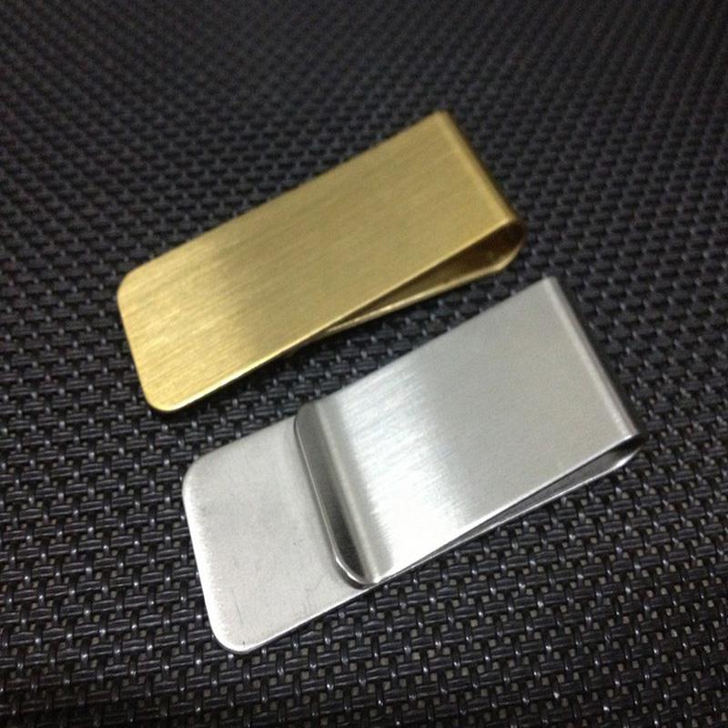 Custom Engrave ID Money Clip Silver & Gold