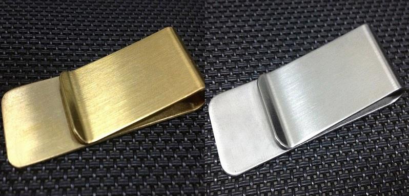 Custom Engrave ID Money Clip Silver & Gold