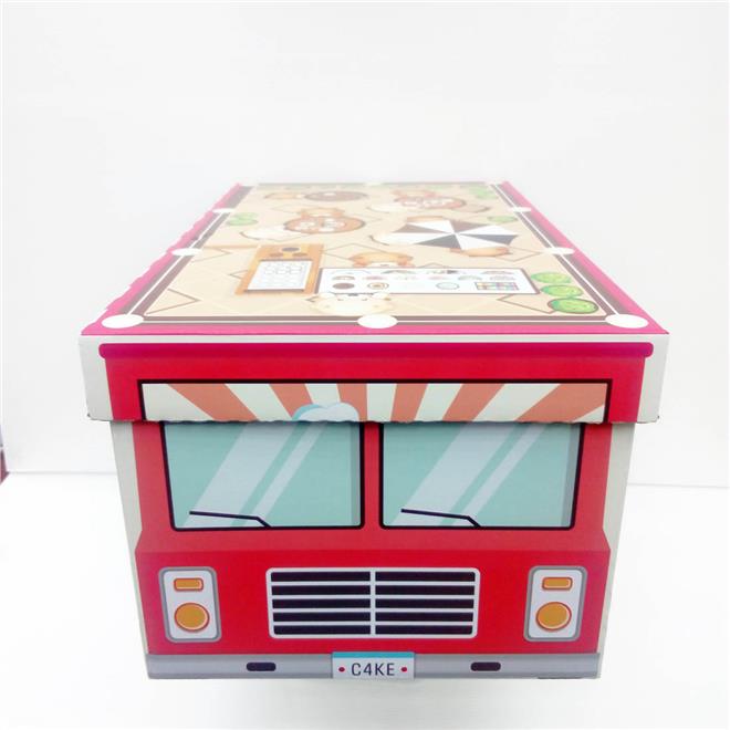 Cute Bus Decoration Box 38.5cm for Storage