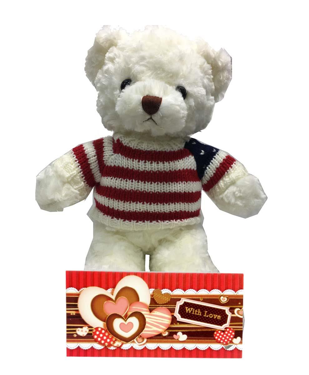 Very Cute Teddy Bear Gift with Love Greeting Card 