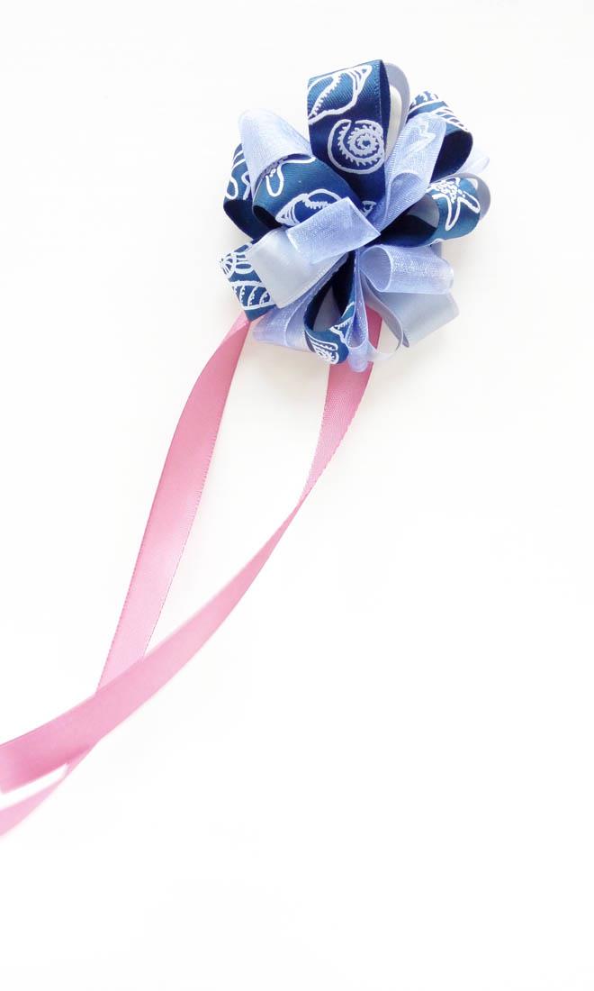 Dark Blue Ball Ribbon X 5 Sets