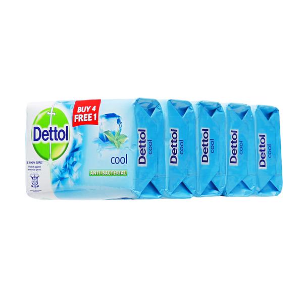 Dettol Antibacterial Cool Bar Soap 4X 105g Dettol Antibacterial Cool Bar Soap 4X 105g