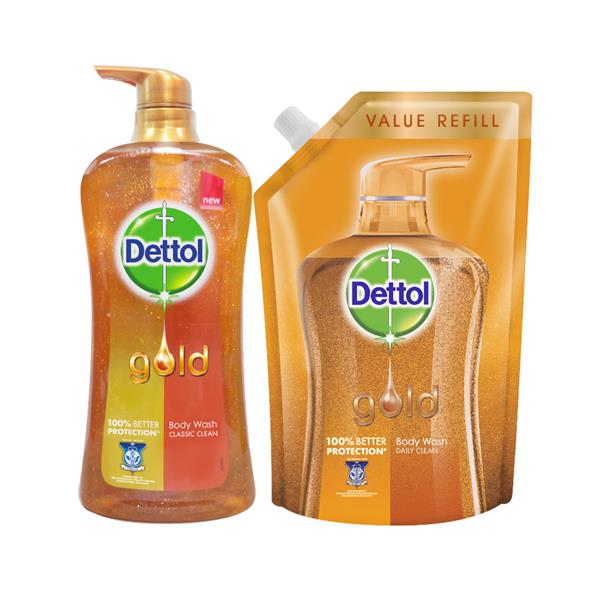  Dettol Gold Shower Gel Classic Gel 950ml + 900ml
