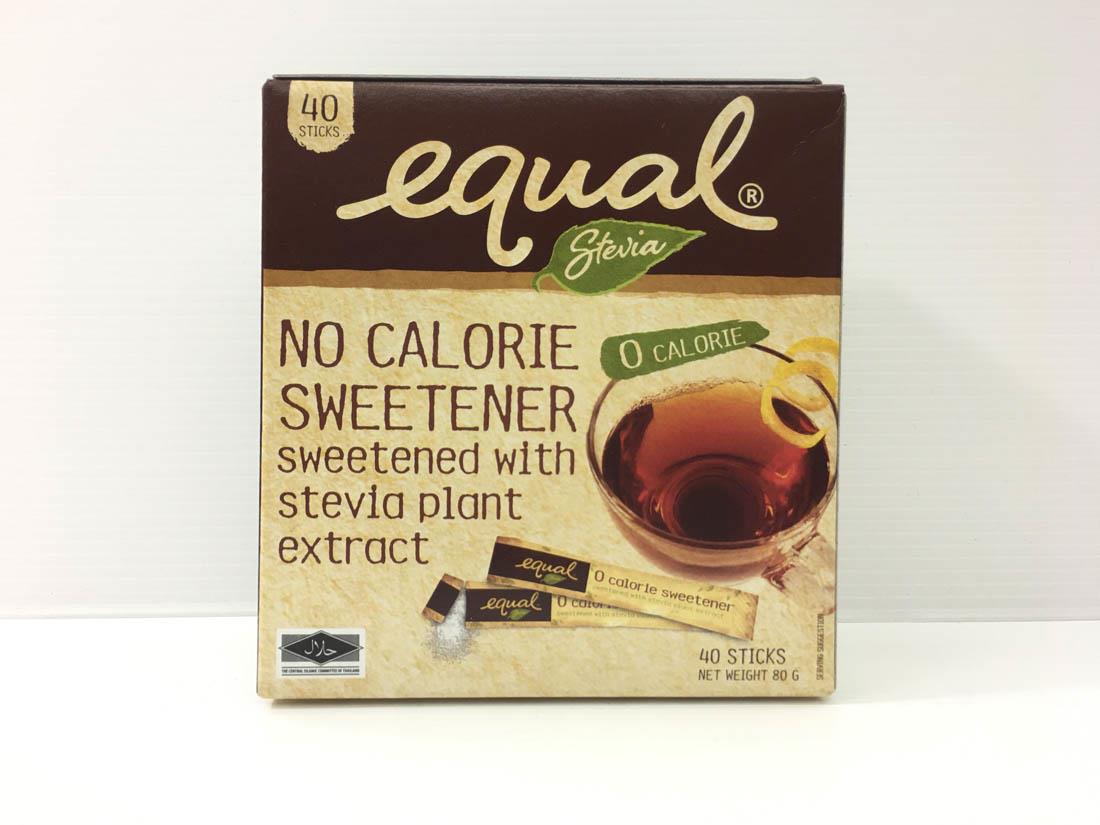 Equal Stevia No calorie Sweetener 40 Sticks for Diabetics