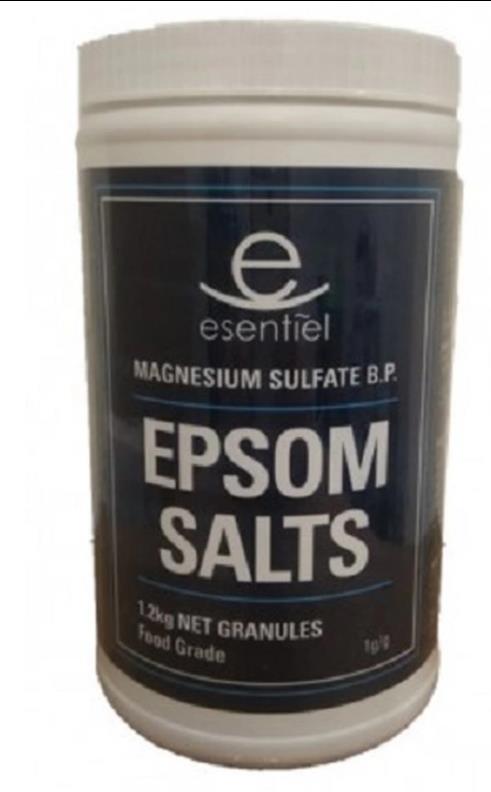 ESSENTIEL EPSOM SALTS 1.2KG GRANULES FOOD GRADE