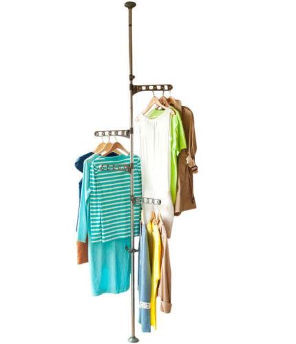 Image result for Expandable Clothes Laundry Indoor Room Hanging / Organizer Rack Pole