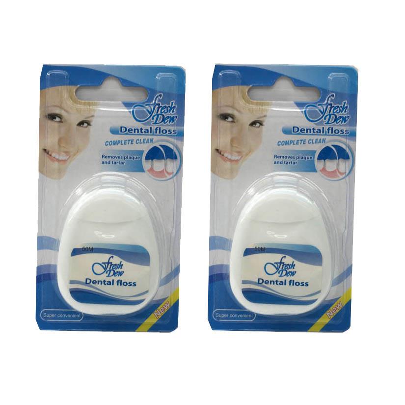 Fresh Dew Dental Floss 50metre X 2 packs