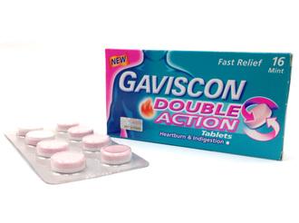 GAVISCON DOUBLE ACTION TABLETS 16'S (for GASTRIC)