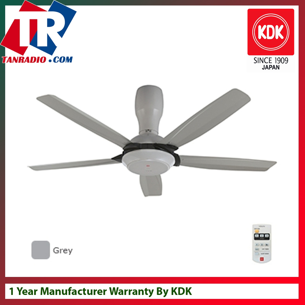 Kdk 5 Blade Ceiling Fan Grey Remote End 18 2019 12 01 Pm Kdk 5 Blade Ceiling Fan Grey Remote Control Function With 1 3 6 Hours