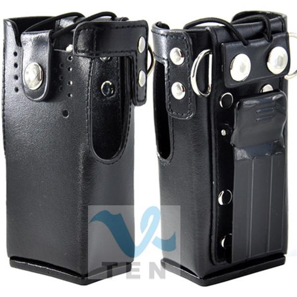 Leather Bag Pouch For MOTOROLA GP328 GP-340 GP-318 Walkie Talkie