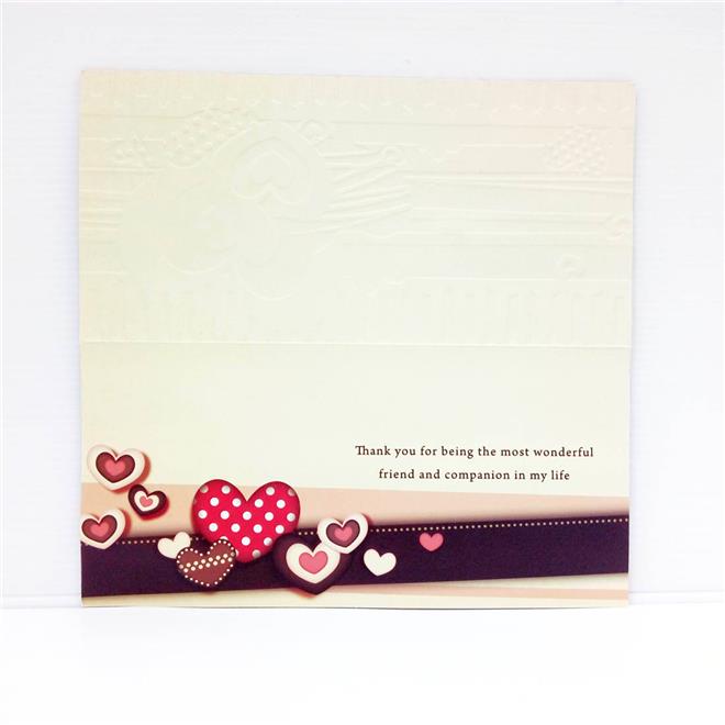 With Love Greeting Card Hearts Design , Say I Love You 