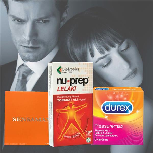 Male Power Set with Nu-Prep Tongkat Ali, Sensamax & Durex Condoms