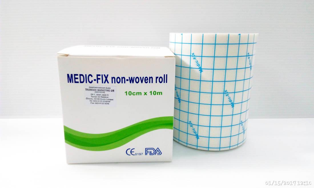 Medic-Fix Non Woven Dressing Roll 10cm X 10metre 