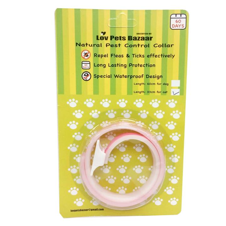 Natural Pest Control Collar for Cats Fleas & Ticks 33cm