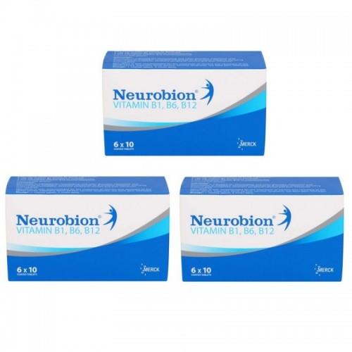 NEUROBION 60s X 3 boxes, Vitamin B1 B6 B12