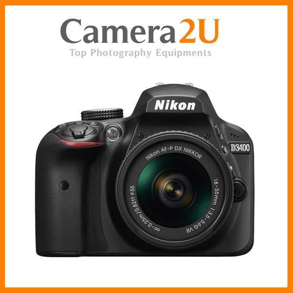 NEW Nikon D3400 DSLR Camera With 18-55mm Lens + 16GB + Bag