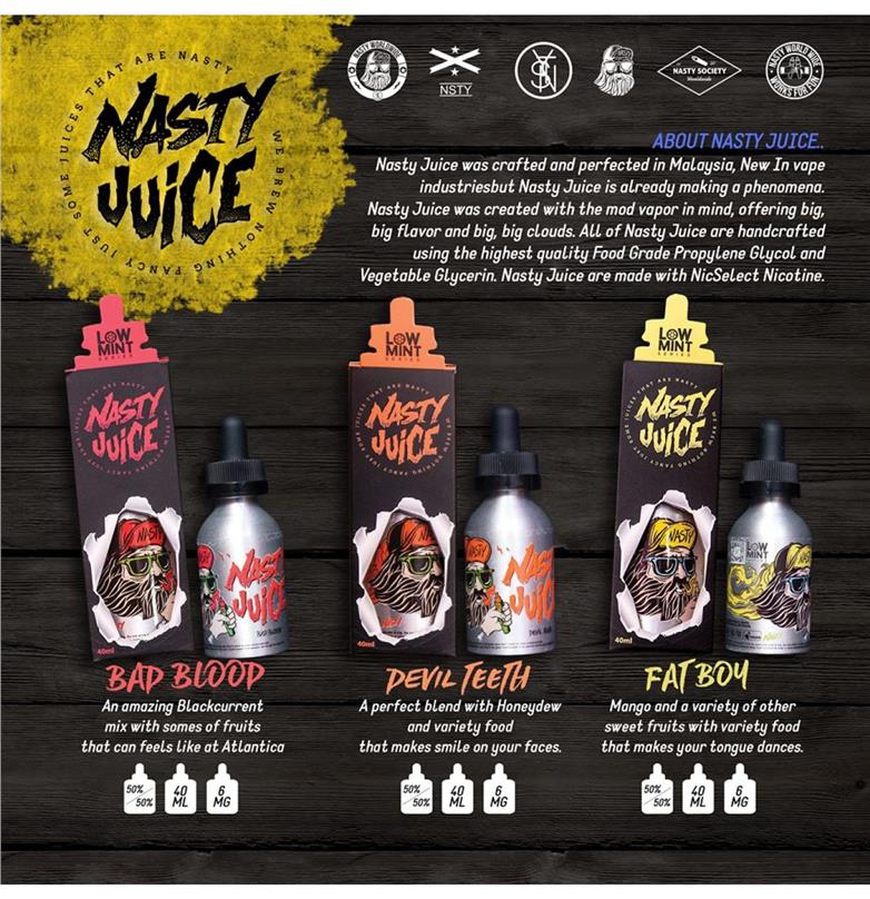 flavour vape low PM) 8:15  Vape Mint Nasty (end 2/26/2017  Low Premium Ejuice