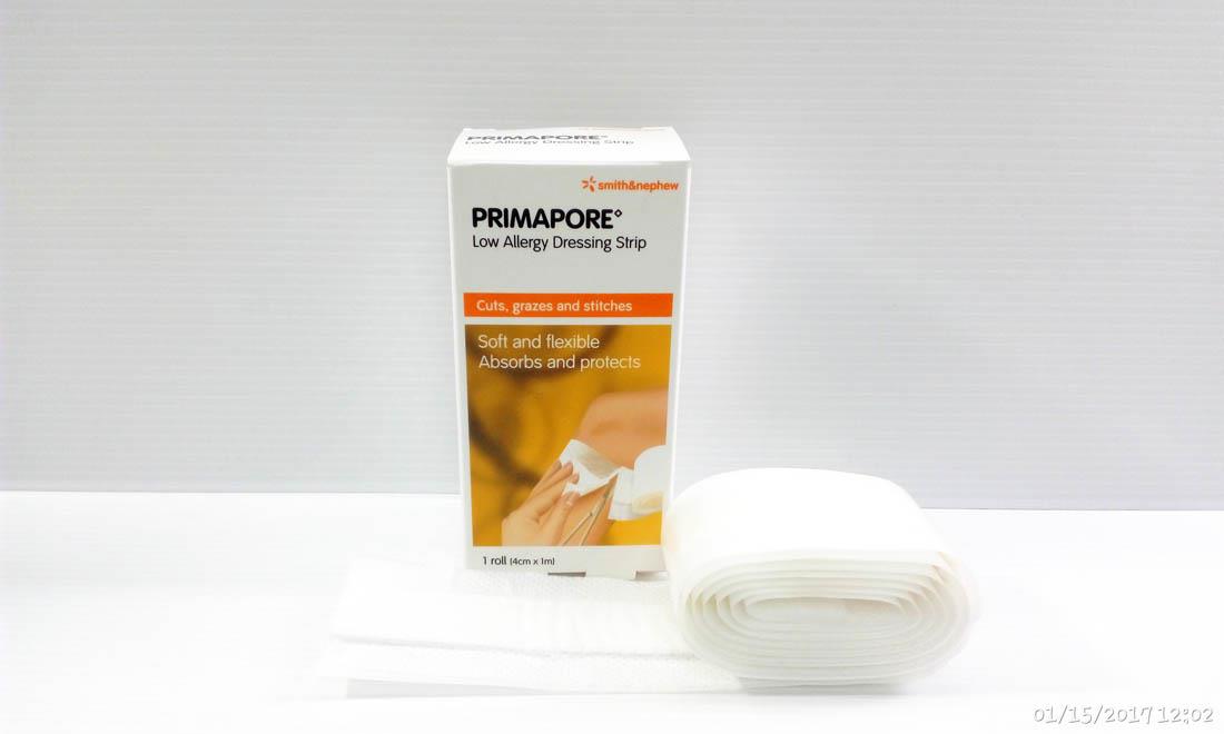 Primapore Low Allergy Dressing Strip 4cmX1m 