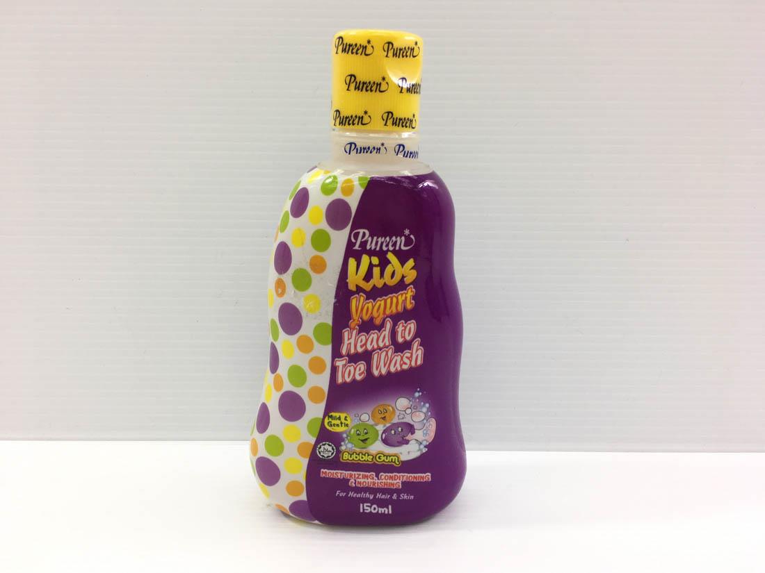 Pureen Kids Yogurt Head To Toe Wash Bubble Gum 150 ml