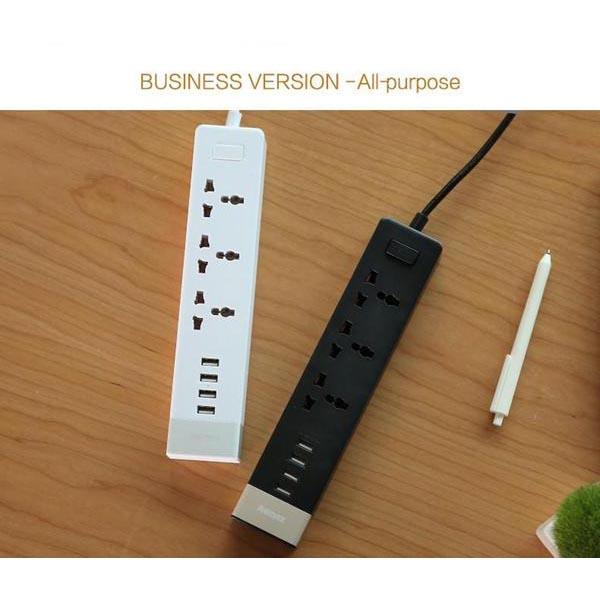 Remax Business Version RU-S2 4 Ports USB Hub Charger - Black Gold