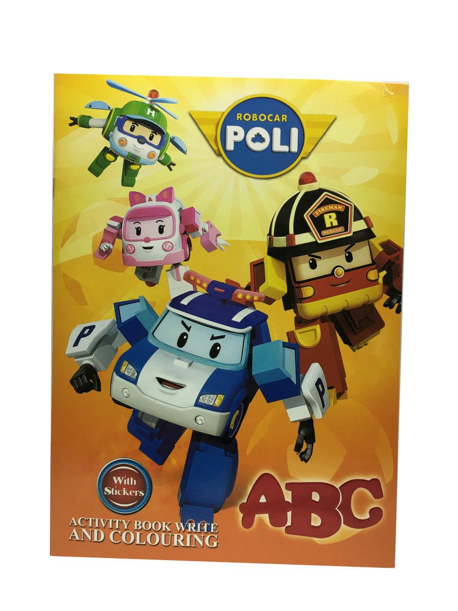 Robocar Poli Activity & Coloring Book for Children
