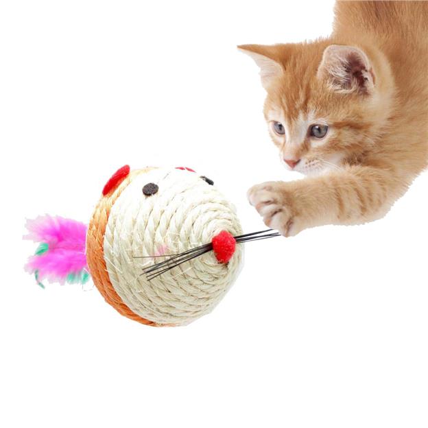 Sisal Mouse Ball Cat Toy SY-38180