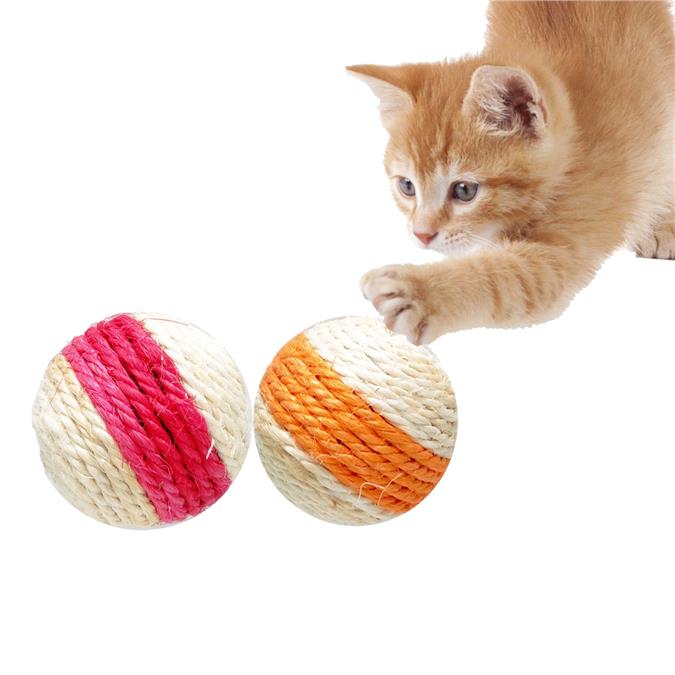Sisal Toy Balls Cat Toy 2 pieces SY-38170 