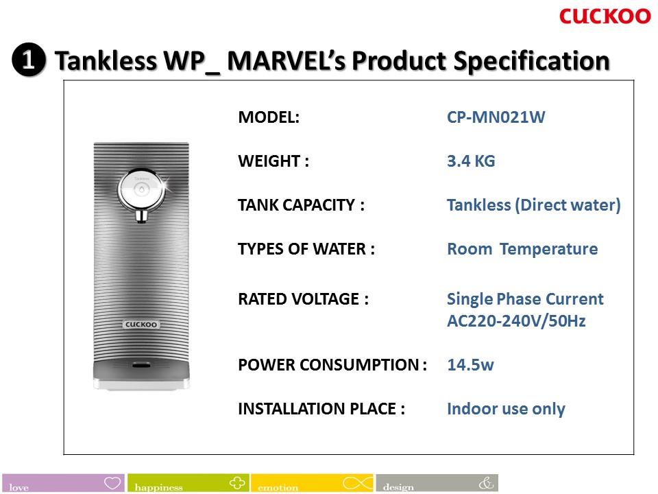 Image result for marvel cuckoo water filter specs