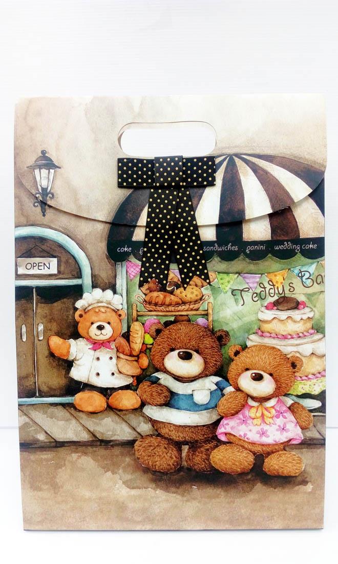 Teddy Bear Bakery Gift Box (16cm X 27.5cm X 39cm)