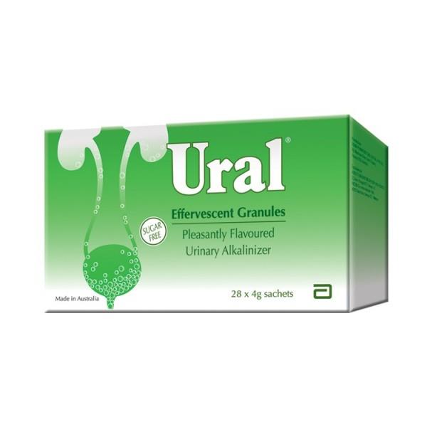 URAL EFFERVESCENT GRANULES 4G 28 sachets (for GOUT / URINE PAIN)