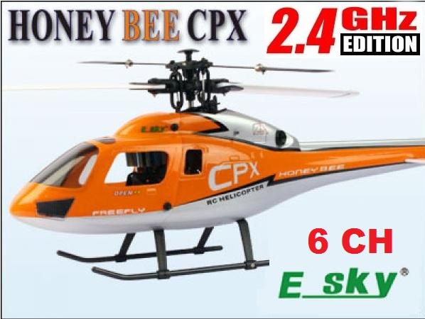 Esky 6 CHANNEL HONEY BEE CPX 2.4 GHZ RC CCPM HELICOPTER!! HOT Esky 6 CHANNEL HONEY BEE CPX 2.4 GHZ RC CCPM HELICOPTER!! HOT